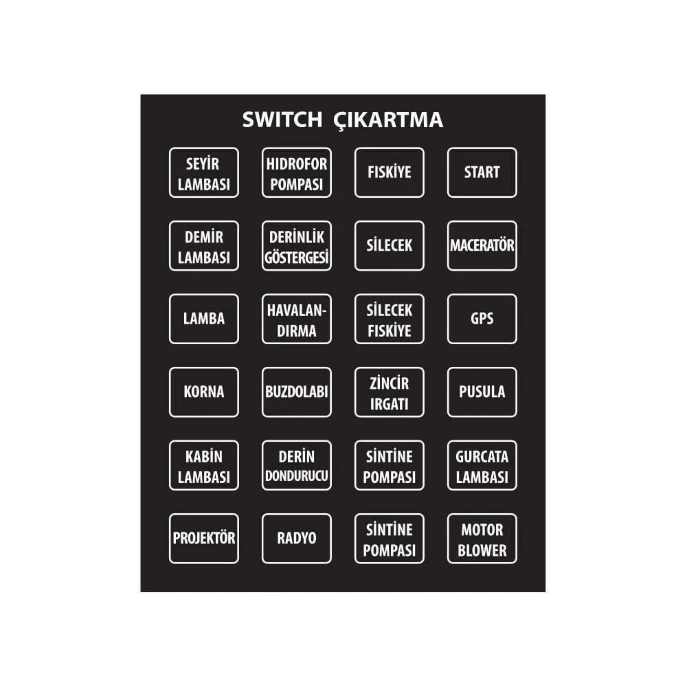 SWITCH ÇIKARTMA KARE TÜRKÇE