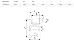 LALIZAS HAVA FİRARI 90 DERECE 16 MM