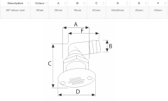 LALIZAS OVAL HAVA FİRARI 90 DERECE 16MM