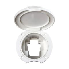 PLASTİK YUVARLAK KAPAKLI, AÇILI DUŞ YUVASI