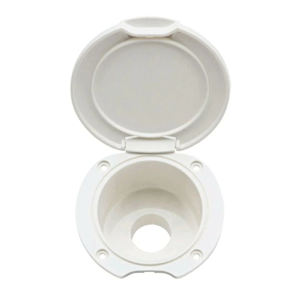 PLASTİK YUVARLAK KAPAKLI, DÜZ DUŞ YUVASI