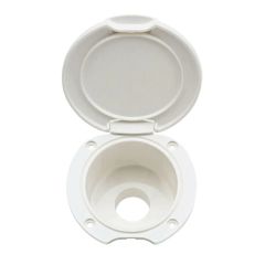 PLASTİK YUVARLAK KAPAKLI, DÜZ DUŞ YUVASI