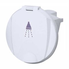 PLASTİK YUVARLAK KAPAKLI, DÜZ DUŞ YUVASI