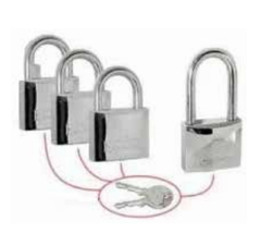 PASLANMAZ 4'LÜ ASMA KİLİT