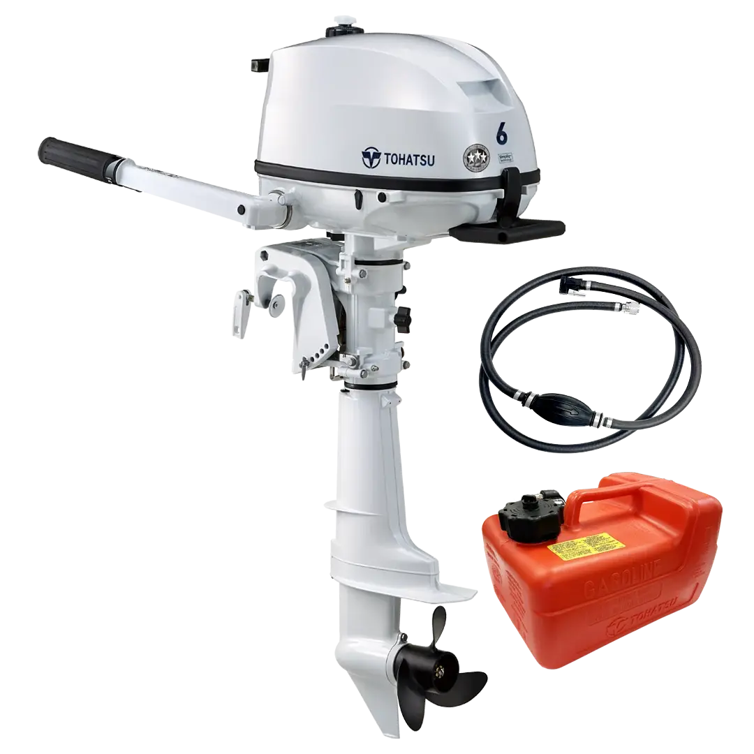 TOHATSU MFS 6 HP DWDS DENİZ MOTORU - BEYAZ - KISA ŞAFT