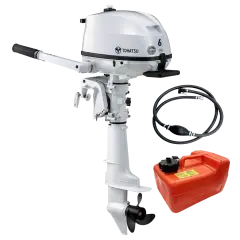 TOHATSU MFS 6 HP DWDS DENİZ MOTORU - BEYAZ - KISA ŞAFT