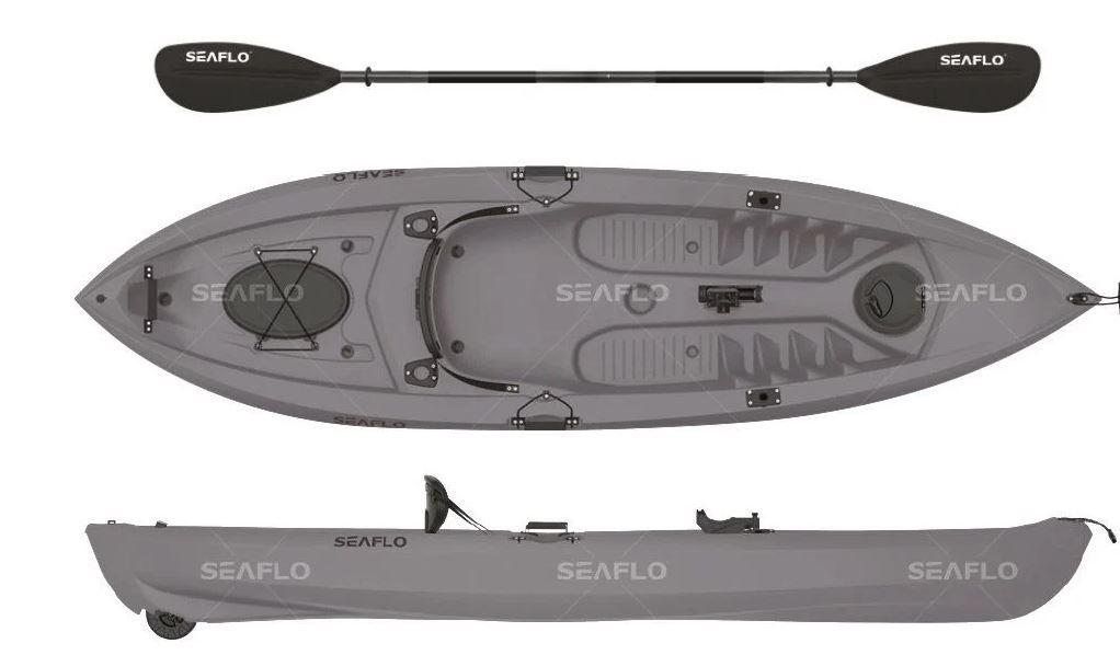 SEAFLO TEK KİŞİLİK BALIKÇI KANO GRİ