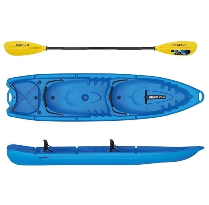 SEAFLO YETİŞKİN KANO ÇİFT KİŞİLİK MAVİ - KIRMIZI