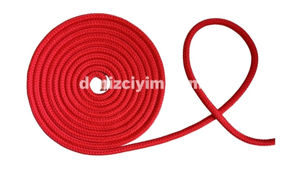 ÇEKİM HALAT YÜZEN PP ÖRGÜLÜ KIRMIZI RENK HALAT 10 MM