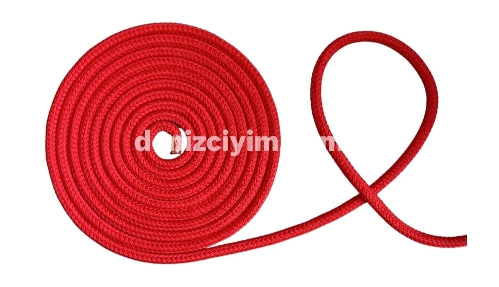 ÇEKİM HALAT YÜZEN PP ÖRGÜLÜ KIRMIZI RENK HALAT 10 MM