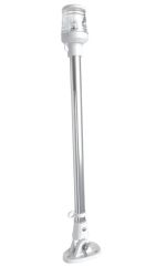 KROM LED IŞIKLI BAYRAK DİREĞİ 12V 48CM BEYAZ