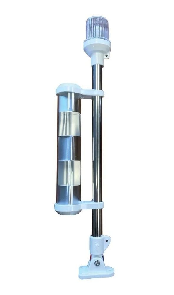 LED IŞIKLI RADAR REFLEKTÖRLÜ BAYRAK DİREĞİ 12V 55CM