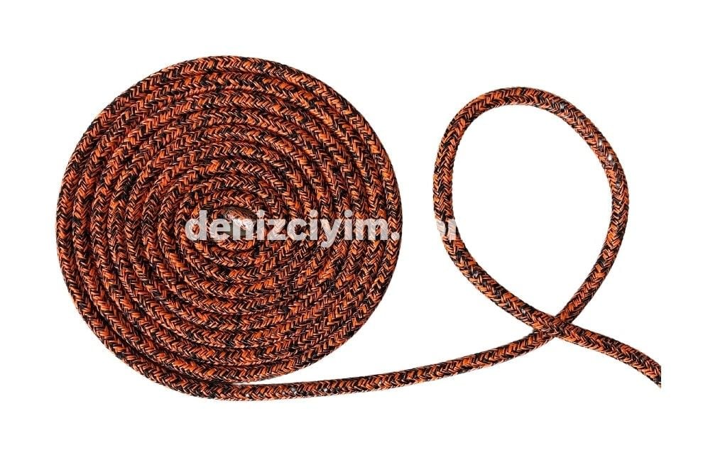 ÇEKİM HALAT COLOR LINE WAVES TURUNCU SİYAH HALAT 10 MM