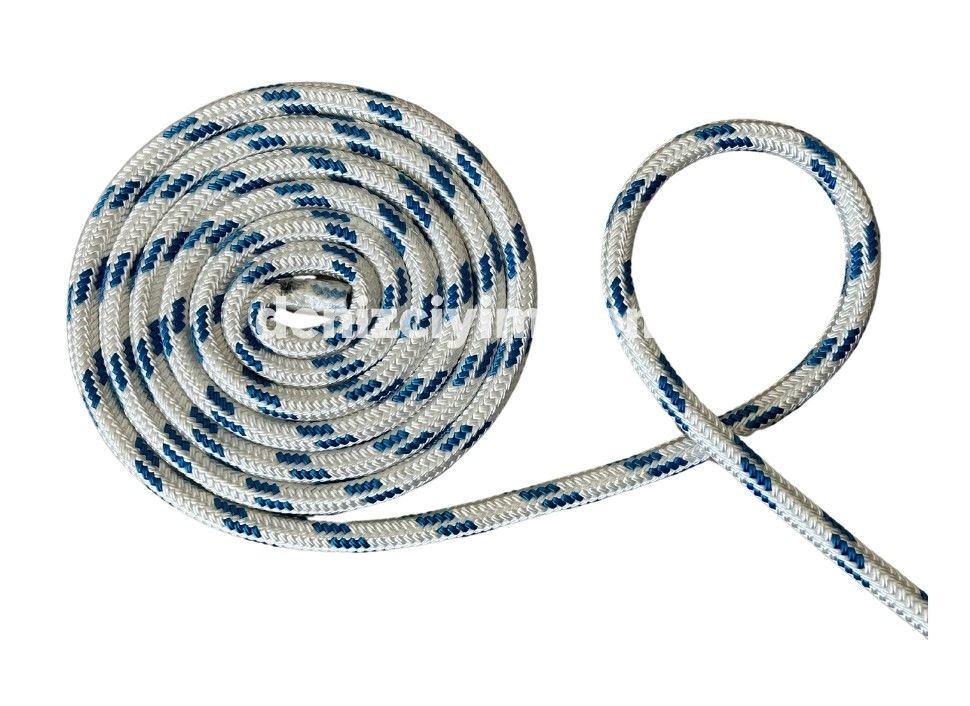 ÇEKİM HALAT İPEK ÖRGÜLÜ MAVİ-BEYAZ HALAT 16 MM