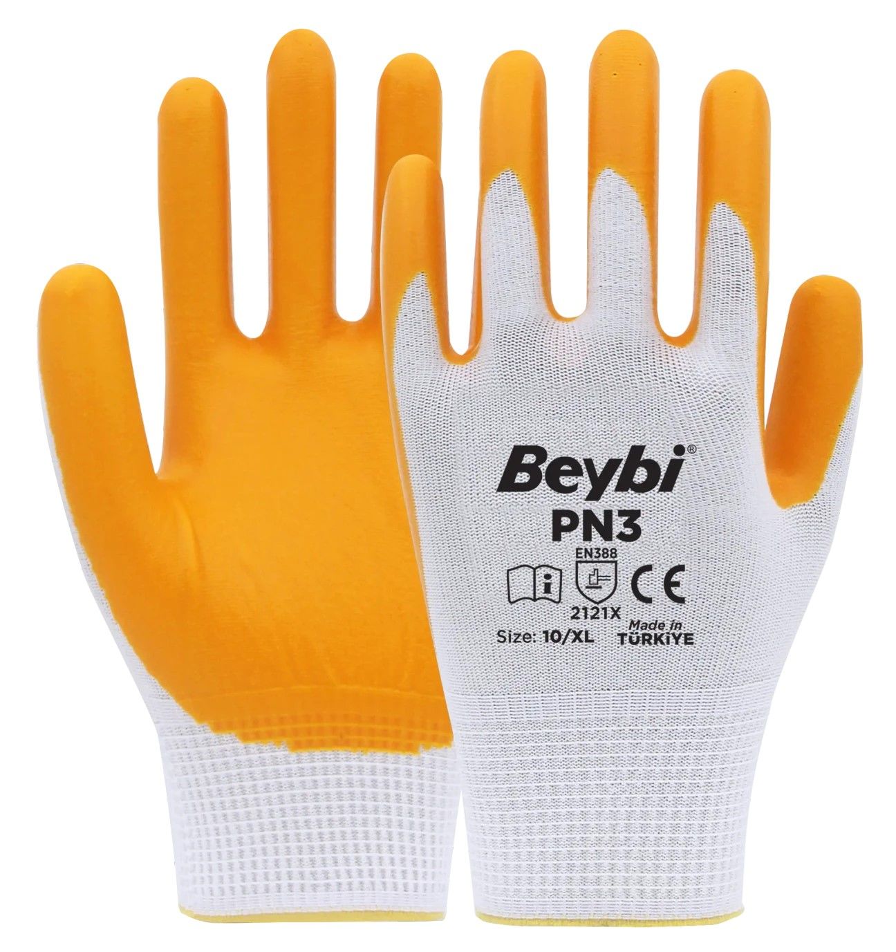 BEYBİ PN3 SARI NİTRİL ELDİVEN