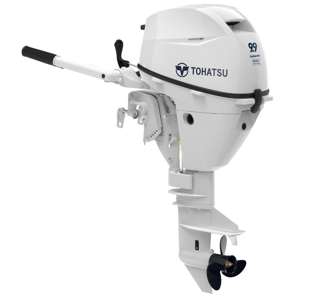 TOHATSU MFS 9,9 HP CYW S DENİZ MOTORU BEYAZ  - KISA ŞAFT,MANUEL,EFI